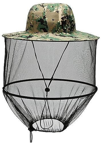KJSXUUE imkerhatt, myggnätshatt, myggskyddshatt, imkarhatt med slöja, skyddshatt för utomhusbruk, trädgårdsarbete, djungelfiske, vikbar