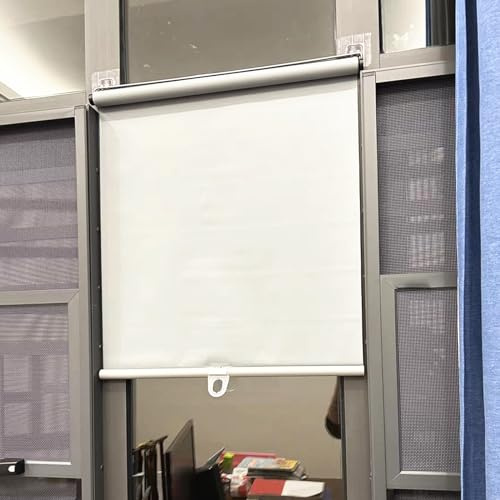 Estores Parasol con Sistema de Muelles,Retráctil Cortinas Enrollable para El Hogar,Estor Enrollable Opaca Sin Taladrar,Persiana Enrollable Opaco,para Ventanas,Ancho X Alto (80cm x 200cm)