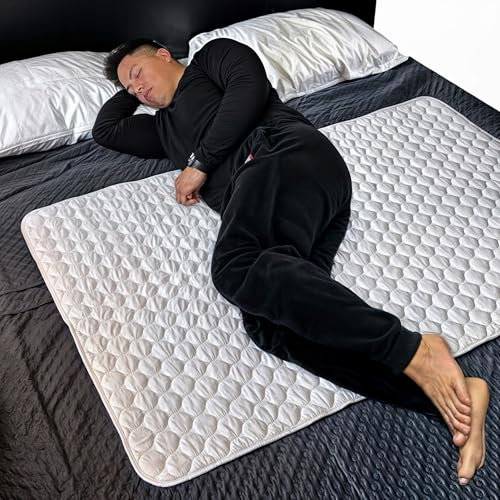 Empapadores Cama Adultos Lavables – Protector Cama Impermeable Reutilizable Absorbente y Acolchado con 4 Capas de protección 135x86cm – Ideal para Bebé, Mascotas y Periodo Femenino