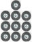 10er Set Fugenbürste für Elektrische Fugenbürste Grizzly Tools EFB 401 Metall / Draht / runde Drahtbürste / Metallbürste