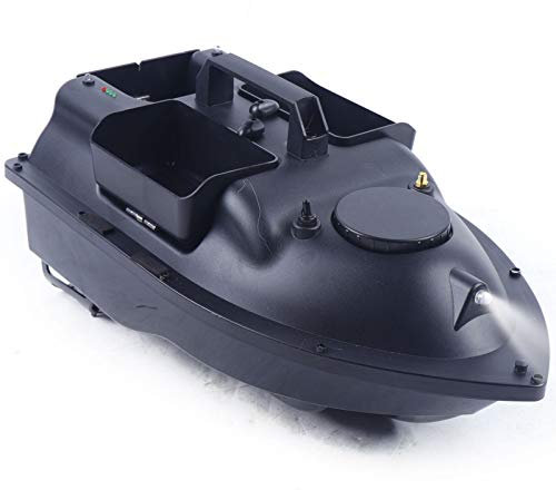 YISSALE 500M RC Fischerei Köder Boot 2KG Beladung Futterboot mit Fernsteuerung Karpfenfischen Fischfind Boot Angelköderboot Schwarz