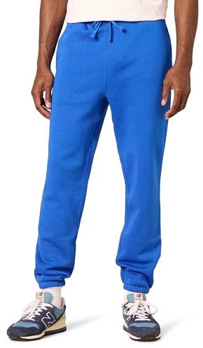 Amazon Essentials Pantalones Deportivos, Holgado, Cerrados en El Tobillo (Disponible en Talla Grandes y Largos Especiales) Hombre, Azul Brillante, XS