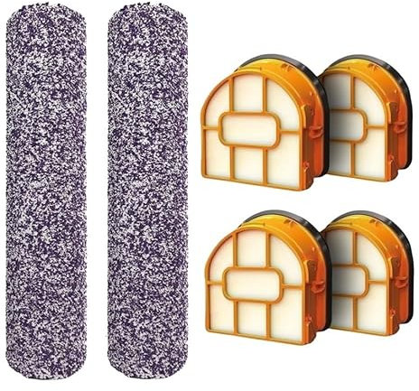 For Sha-rk HydroVac AW201 WD201 WD201 WD101 WD100 Spazzola a rullo e filtro di ricambio Aspirapolvere multisuperficie a secco e umido, Mop e sistemi autopulenti Accessori for lavapavimenti senza fili(