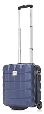 ATX Luggage 40x30x20cm | Ryanair EasyJet Wizz Air | 2 Wheels Under Seat Cabin Suitcase Trolley | Morrocan Blue | 24 Liters