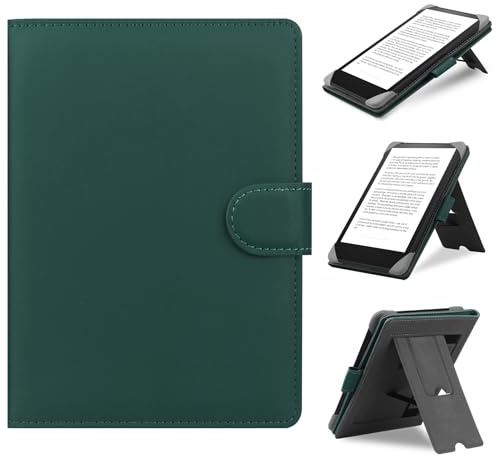 HoYiXi Universal Case for 6.8 Inches, 7 Inches eReader Compatible with Pocketbook/Tolino/Sony E-Book Reader Kindle Paperwhite/Kobo Clara HD/Kobo Clara 2E,6 Inch,6.8 Inch,7 Inches Case Cover with Stand