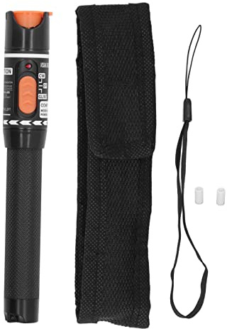 10km Visual Fault Locator, 10mW Red Light Optical Fiber Tester Pen, 650nm Wavelength, Portable Fiber Optic Cable Tester for Breakage Bending Detection, with Universal Connector for Telecom CATVWirin