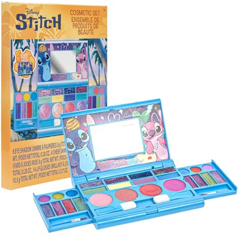Stitch Set Trucco Gloss, Ombretti, Blush e Pennelli Portatile