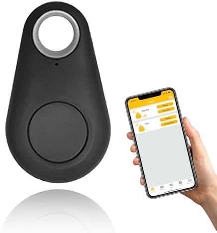 Traceur GPS Bluetooth 5.0 pour Animaux, Clés, Voitures, Portefeuilles et Bagages – Localisateur Intelligent avec Alarme Anti-Perte, Géorepérage, Suivi Temps Réel, Compatible iOS & Android