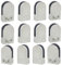 (Verbesserte Version) 12 x Edelstahl Glasklemme 304 Stainless Steel Klemmhalter Glasklemmhalter Glashalter Gelände Flach Anschluss Glass Clip Größe S für 6-8 mm Glas von Discoball