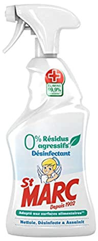 Saint Marc Pistolet 0% residus agressifs désinfectant - Le pistolet de 500ml