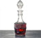 Skelang Carafe whisky avec bouchon géométrique hermétique, carafe en verre, bouteille à liqueur en verre, pour le whisky, le brandy, la vodka, capacité 800ml