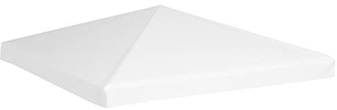 vidaXL Pavillondach Wasserbeständig Pavillon Partyzelt Gartenzelt Dachplane Ersatzdach Ersatz Dach Plane Pavillonplane 270g/m² 3x3m Weiß
