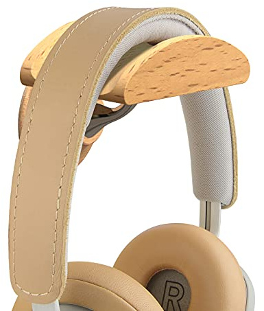GEEKRIA Wooden Headphone Wall Mount for Over-Ear Headphones, Headset Wall Hanger Compatible with Apple AirPods Max, Sony WH-1000XM6 WH-1000XM5, Bose QC45 QC35