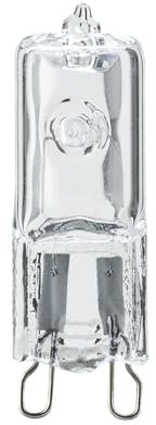 Paulmann 80088 - Juego de 2 bombillas halógenas de alto voltaje (G9, 230 V, blanco cálido, 2 x 35 W, intensidad regulable, 2800 K, G9)