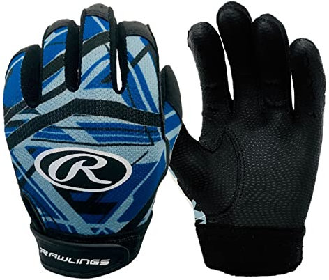 Rawlings Remix T-Ball/Coach Pitch Batting Gloves | Boys & Girls Size Youth XS | Electric Blue