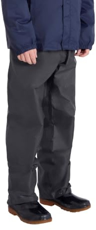 Mountain Warehouse Pakka Kids Waterproof Over Trousers Black 13y