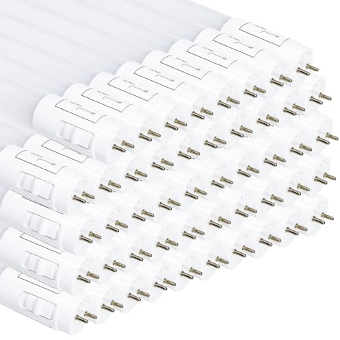 LED ATOMANT Packung mit 48 LED Röhre 60cm 9W, CCT (Farbwahlschalter Warmweiß, Neutralweiß oder Kaltweiß), 1100 Lumen, LED Starter inklusive, Norm T8 G13