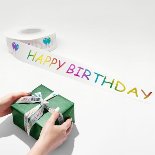 Farbe Geschenkband für Geburtstag – Happy Birthday(2.5cm/22m)