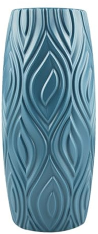 Flower Vase Flower Vase Elegant Unbreakable Plastic Creative Nordic Ceramic Look Vase for Dinning Table Decorative Vase Decorative Vase