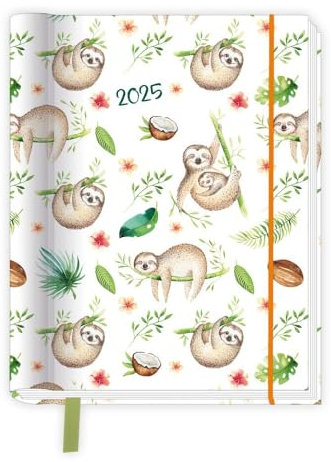 Trötsch Taschenkalender A6 Wire-O Motiv Tiere 2025 mit Postkarten: Terminkalender