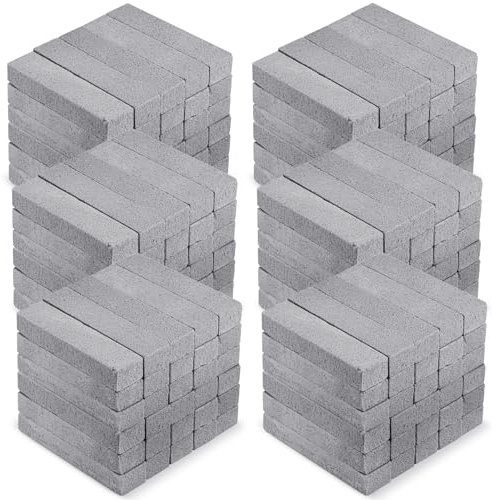 90 Pack Pumice Stones Bulk for Cleaning - Grey Pumice Scouring Pad, Pumice Stick Cleaner for Removing Toilet Bowl Ring, Bath, Household, Kitchen, Pool, 5.9 x 1.4 x 0.9 Inch
