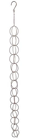 Hztyyier Rain Chain Wind Wind Bell for Outdoor, Decoration Wind for Outside, Metal Rain Chains