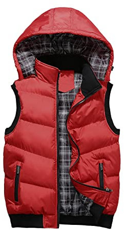 Daunenweste Herren Ärmellose Winter Jeans Weste Warm Outdoor Laufweste Steppweste Elegant Große Größen Arbeitsweste Bequem Fahrrad Softshell Kugelsichere