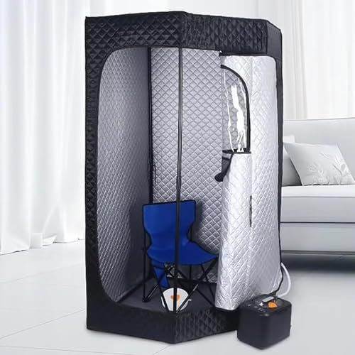 Sauna Pliable Cabine Tente De Sauna À Vapeur Portable for Tout Le Corps, for La Maison, Sauna Pliable for 1 Ou 2 Personnes, Tente De Sauna Intérieure for La Détente avec Générateur De Vapeur 4 L 1000