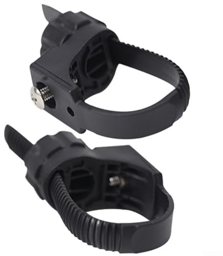 1 paire de supports de garde-boue VTT pour cadre de fourche avant arrière – Convient pour VTT E-Bike pliant, ABS + support en métal avec pince réglable en nylon, installation sans outils
