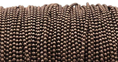 Vintageparts - Collana a sfere in rame, 1,5 mm, 2 m, per gioielli fai da te, per ragazze e donne, unisex