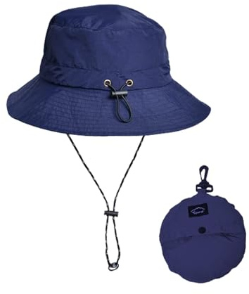 Bucket Hat for Women Men UPF 50+ UV Protection Sun Hat for Fishing Hiking | Foldable & Waterproof Rain Hats with Adjustable String, Breathable & Quick Dry Fabric, Wide Brim for Outdoor Sun Shade