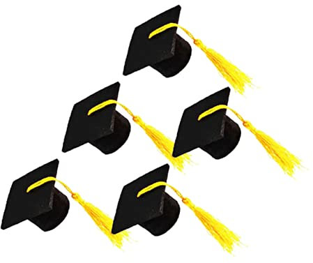 Homoyoyo Lot De 5 Capsules De Bouteilles De Vin En Forme De Chapeau De Docteur Pour Remise De Diplôme