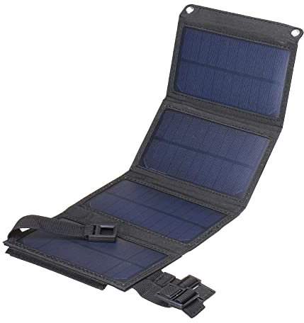 Hopbucan Foldable Solar Panel Solar Cell with USB Output Solar Charger for Camping Cell Phone Tablet Devices Power Bank B