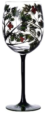 Konstnärliga vinglas - Handmålade vinglas, handmålade glas med fyra