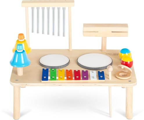 Classic Cantabile MT-121 12 in 1 Tavolo Musicale a Percussione, 5 cm