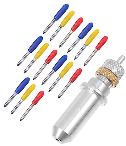 NUOBESTY Lame Per Lettere in Acciaio Al Tungsteno Per Plotter Da Taglio 3 Tipi Di Sostituzione Per Lavori Delicati Di Uso Generale