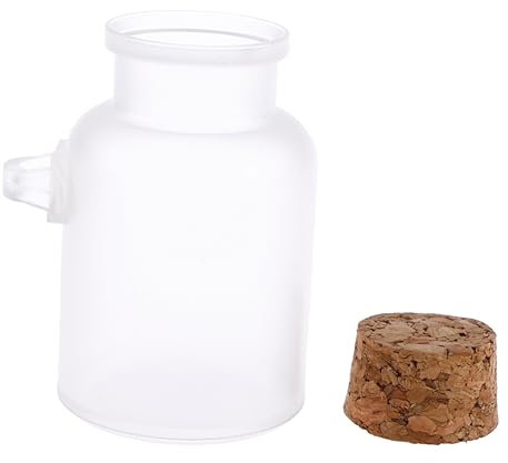 TOPPERFUN Bouteille En Plastique Abs Pour Sel De Bain 100g Avec Couvercle Récipient Solide Et Portable Pour Bricolage Cosmétique Et Épices Bouteille Vide Avec Cuillère Pour Utilisation Pratique