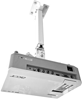 ELIX Support de plafond pour projecteur Acer X139WH X139 XL2332, préparé avec précision, montage au plafond sécurisé pour vidéoprojecteur home cinéma (pour Acer X139WH X139 XL2332)