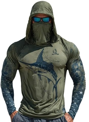 Camisetas de pesca para hombre, con estampado de peces, bandera de Estados Unidos, protección solar UPF 50+, secado rápido, elástica, ligera, transpirable, para correr, senderismo