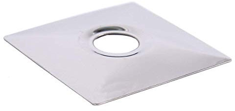 KANANA Stainless Steel Screw Rosette for Wall Fittings (7.4 x 7.4 cm, 2.5mm depth)