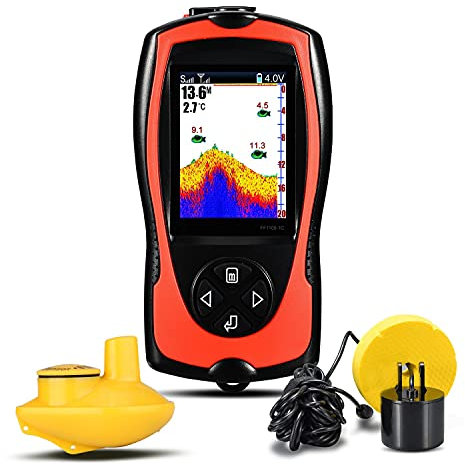 Sonar Depth Finder Fish Finder Light Lure Echo Sensor Deeper Sounder Sea Fishing Radar Equipment for Lake Boat Fishing