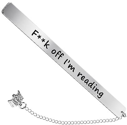 Bewudy Lustige Lesezeichen für Frauen, Lesezeichen Metall Personalisierte Lesezeichen für Buchliebhaber Lesegeschenke für Jugendliche und Schriftsteller Buchzubehör für Leseliebhaber Leser Inspiration