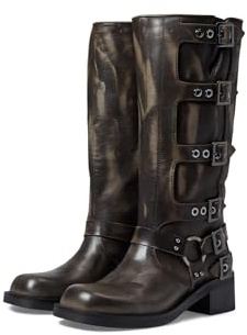Steve Madden Women's Rocky Knee High Boot, Brown Distressed, 5.5 UK