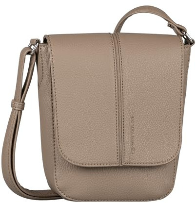TOM TAILOR Dorine Damen Überschlagtasche Umhängetasche Mini Beige