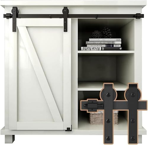 ETIASQSA Kit de quincaillerie pour porte coulissante de 76,2 cm (2,5 ft/76,2 cm)