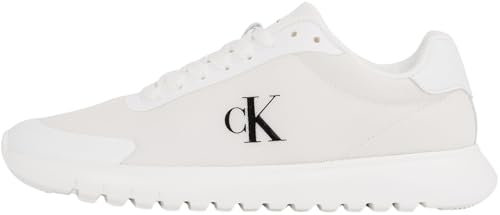 Calvin Klein Damen Runner Sneaker Eva Mesh Sportlich, Weiß (Triple Bright White), 39