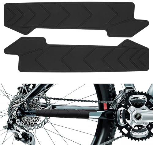 TETEWEVER 2 Stück Fahrrad Kettenstrebenschutz MTB Kettenschutz Fahrrad Rahmenschutz Silikon Kettenstreben-Rahmenschutz Schützt Ihren Fahrradrahmen für Fahrrad E-Bike MTB BMX