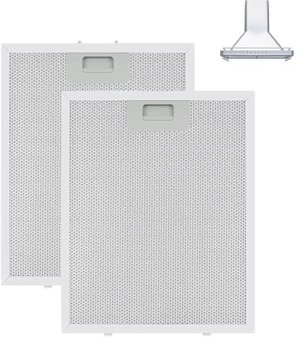 PARTSEE 2x Dunstabzugshaube Filter Metall 305x267mm Fettfilter für AEG Electrolux 405525042-9 4055250429 Elica GRI0009219A KIT0010805 93952919 Whirlpool Bauknecht 480122102168 C00314158 ARI314158