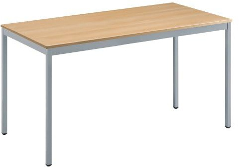 Générique Table Multi-usages chêne Clair L 140 x P 70 cm - Éco (Aluminium)