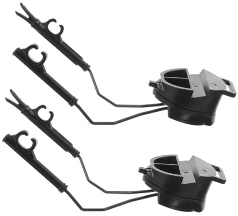 iplusmile Supporto Cuffie per Casco Esterno Adattatore Binario Multifunzione Salvaspazio per Uso Quotidiano